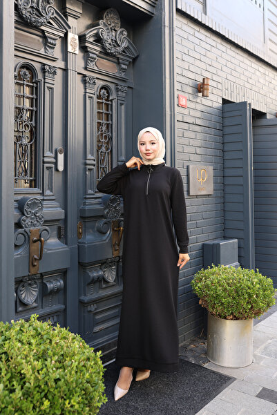 Butik Rochie tricotată cu jumătate de gât cu fermoar