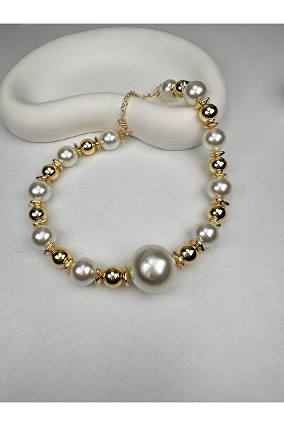 Kius Special Series Pearl Bulk Gold Necklace
