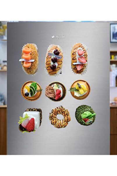 lstri Buzdolabı Magneti - Tasarım Magnet,Karışık yiyecekler Şeklinde Magnet 4...