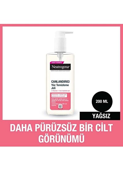 Neutrogena Canlandırıcı Yüz Temizleme Jeli 200 ml