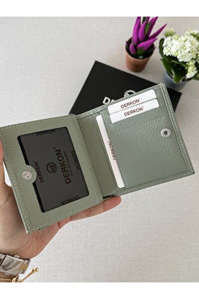 DERKON Genuine Leather Juno Model Women's Wallet in a Size That Will Fit in Any Bag