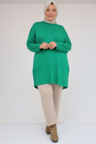 Eslina 58105 Plus Size Strawberry Tunic with Cross Detail on the Back - Beneton