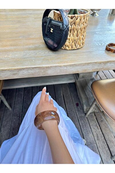 Kius Zr Model Light Brown Acrylic Bracelet