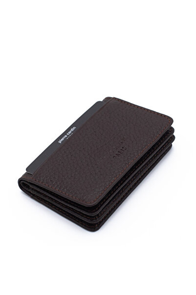 Pierre Cardin Brown Unisex Leather Card Holder 0188K6C