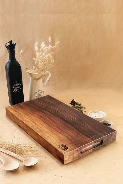 Tezyinat Wood Chef Series Natural Walnut Wood Cutting Presentation Board