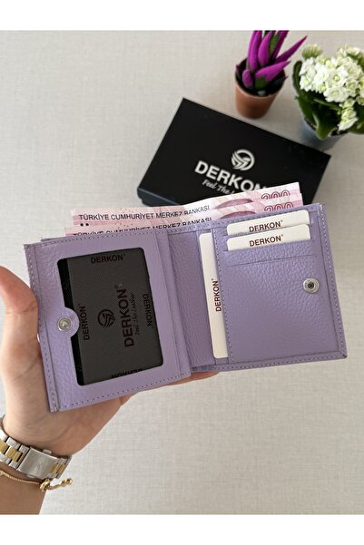 DERKON Genuine Leather Juno Model Women's Wallet in a Size That Will Fit in Any Bag