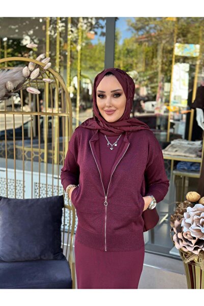 Merwish Heidi Takım Bordo