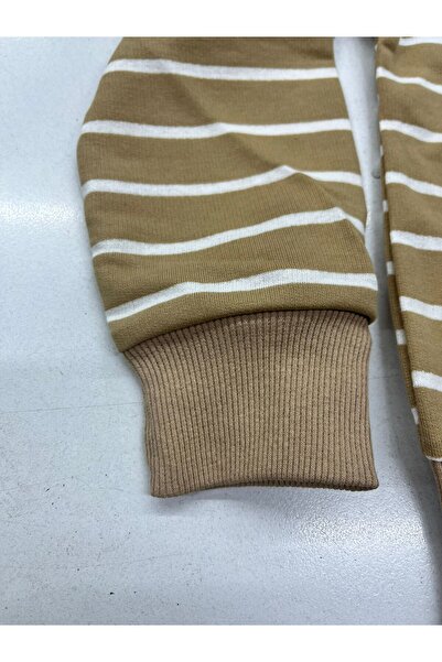 BY-GRİ Long Sleeved Children's Sweat with Stripes