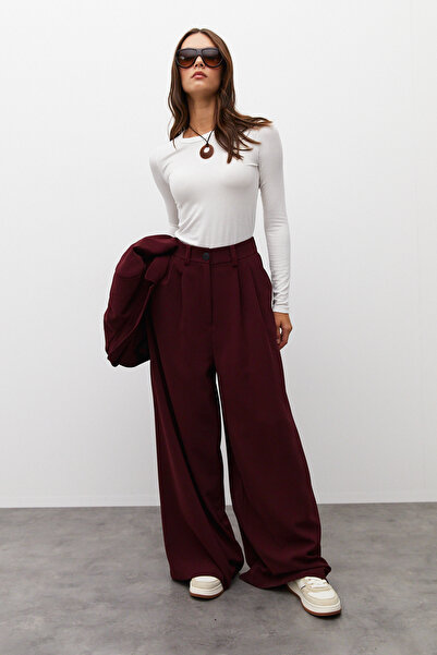 urban focus Double Pleated Palazzo Trousers