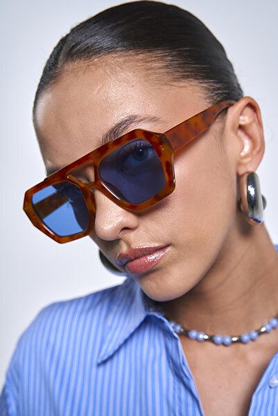 Bilge Karga Kaitlyn Orange Blue Sunglasses