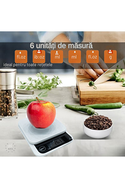 OEM Cantar bucatarie inteligent,RPZ NutriScale,aplicatie mobila IOS/Android,integrare Health & Fitbit