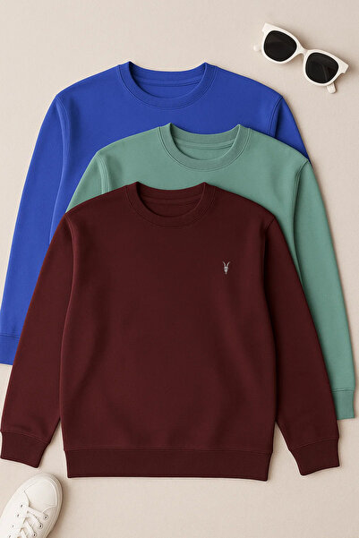 COMBİNE MİCHAİL Ανδρικό μπλουζάκι Basic Casual Loose 3 τεμαχίων