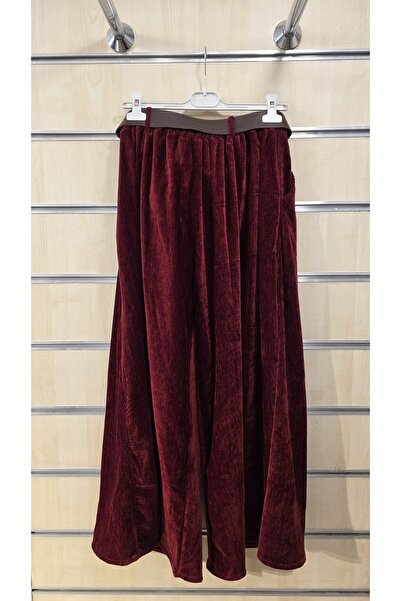 Park Moda Kadife Pantolon Kemerli