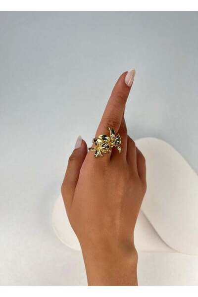 Kius خاتم زهرة ذو مظهر مزدوج من السلسلة الخاصة