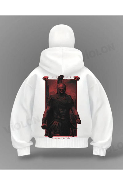 Violon سترة كبيرة الحجم بتفاصيل قناع الشيطان الكامل