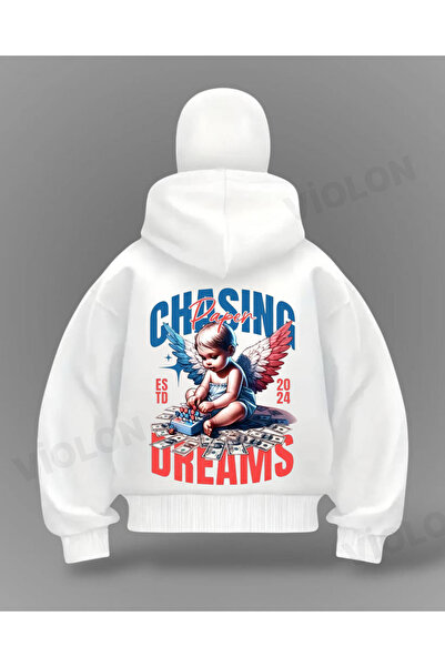 Bravebell سترة كارديجان كبيرة الحجم من Chasing Dreams Detail بتصميم كامل للوجه