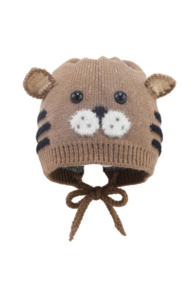 Tessero Caciula pentru copii calduroasa pentru toamna-iarna, model tricotat c...