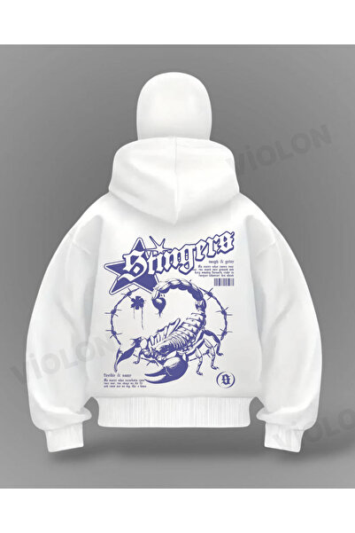 Bravebell سترة كارديجان كبيرة الحجم بتفاصيل العقرب