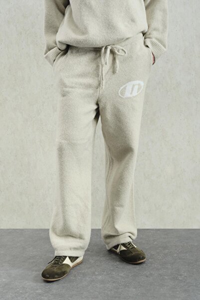 GIESTO YUMUŞAK DOKULU ÖRGÜ TRİKO BEJ PANTOLON