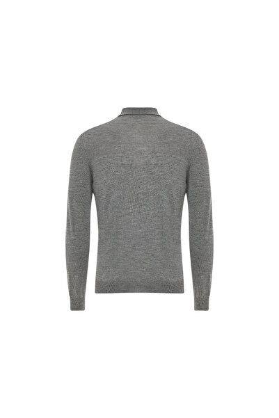 Vakko Gray Polo Neck Men's Tshirt M401077557