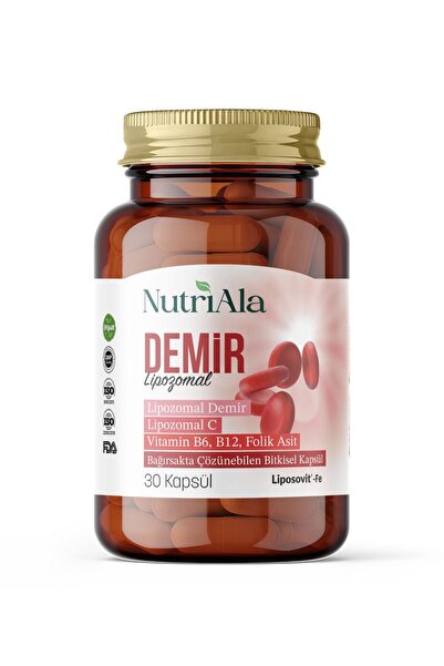 NutriAla Lipozomal Demir 30 Bitkisel Kapsül (nutri ala)