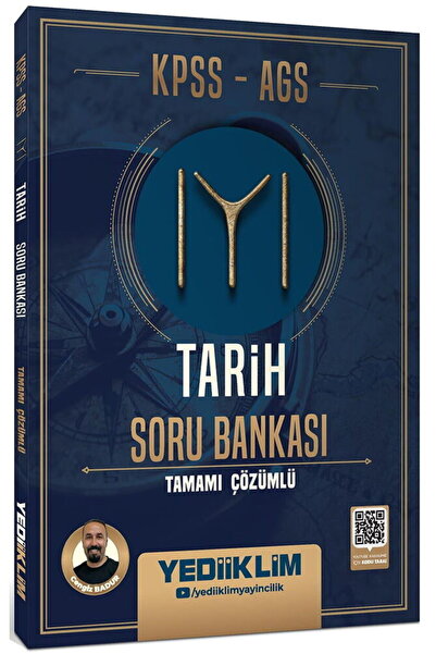 Yediiklim Yayınları KPSS AGS Tarih Tamamı Çözümlü Soru Bankası