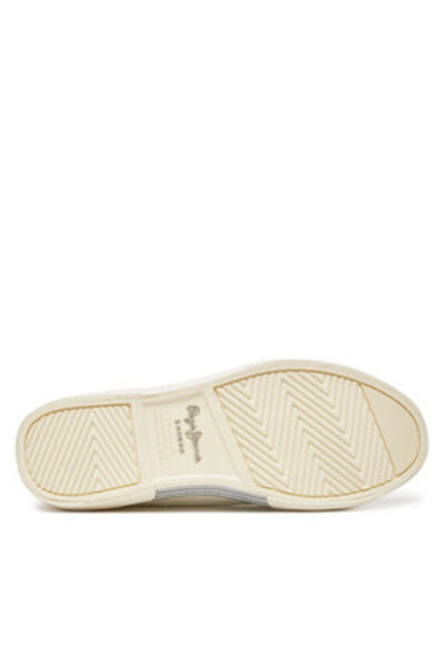 Pepe Jeans Γυναικεία Αθλητικά Παπούτσια Λευκά PEPE JEANS-PLS31601 934SILVER