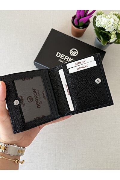 DERKON Genuine Leather Juno Model Women's Wallet in a Size That Will Fit in Any Bag