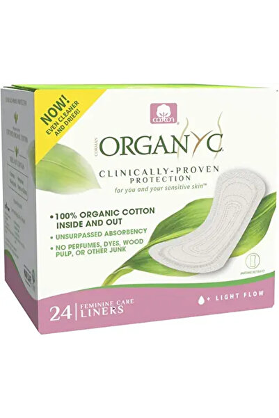 Organyc Organic Cotton Panty Liners Folded Light Flow Box Of 24