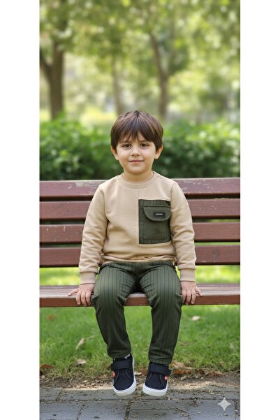 Yalçınoğlu Kids New Season Boys' Set I Two-Piece Set I Casual Chic I Ages 4-12 I Cotton Fabric I Stretchy