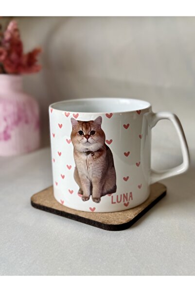 glowoow Kişiye Özel Fotoğraf Baskılı Kupa Bardak – Kedi Sevenler İçin Özel Ta...