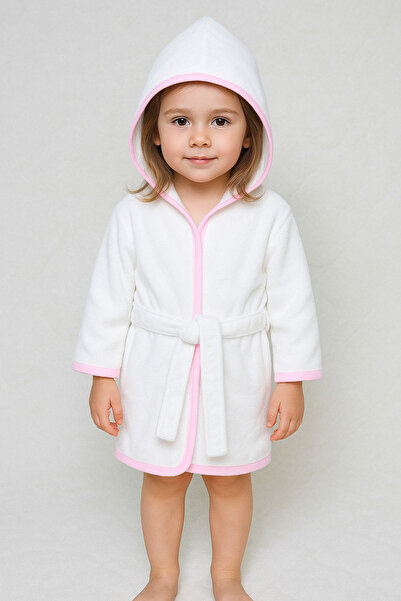 minikiss Girl's Towel Bathrobe 100% Cotton