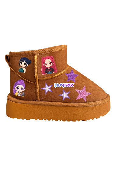 MECH BUTİK Μπότες K-Pop Demon Hunter Hunterix με στάμπα από δέρμα Nubuck με επένδυση από γούνα, άνετη εφαρμογή