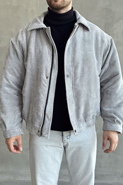 Moderk Yeni Sezon Fitilli Kadife Ceket İçi Astarlı Mont