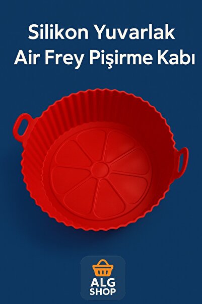 Febros Red Multi-Purpose Airfryer Silicone Container Durable, Heat-Resistant,...
