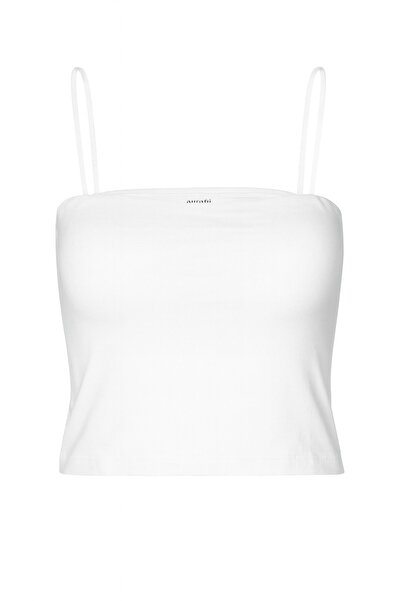 HAKKE Women's Ribbed Crop Tank Top with Chest Support