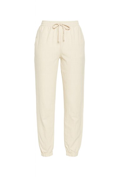 HAKKE Jogger pant with laced waist and elastic detail