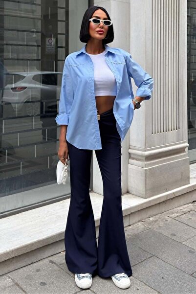 Lijuri Штани з підвертами та застібками, деталізовані, іспанські 0090 R7-C-K5