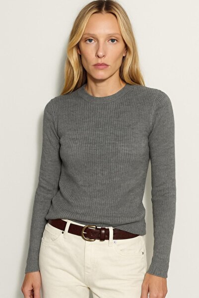 HAKKE Simit Yaka İnce Fitilli Blouse