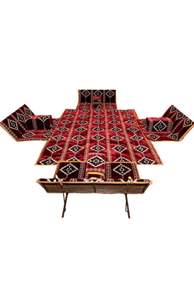 Cady One 5-piece ground mat, 200*300 cm, for 9 people, with 4 floor chairs an...