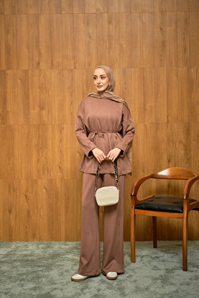 LOCCO Дамски комплект с копчета отстрани Vison