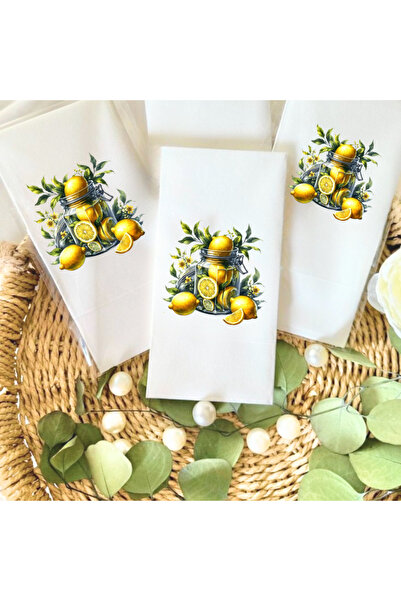 Lion Baskı ve Organizasyon Limon temalı peçete 20 adet