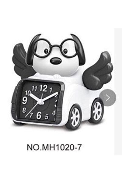 baytoptan Dekoratif Köpek Araba Şeklinde Alarmı Masa Saati