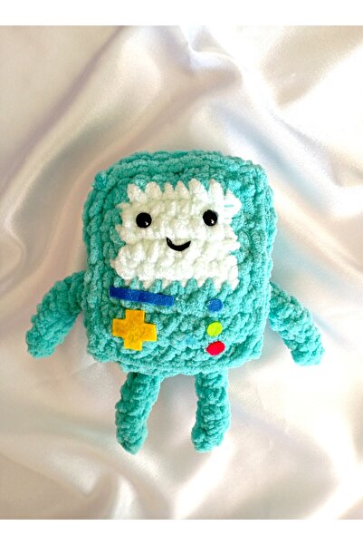 eklektis Adventure Time BMO figürü - Örgü bmo figürü - peluş bmo