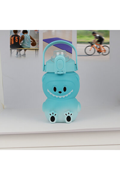 ROYALGROSS Labubu Matara Blue 1000 ml – Cute Water Bottle with Lid, Durable Water Container for School & Sports