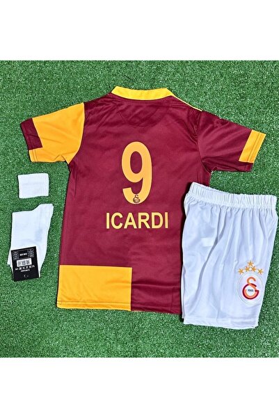 FAMİLYSTAN 5.YILDIZLI Gâlatâsarây 2026 Mauro.Îcârd'î İç Saha Parçalı Çocuk Forması Şampiyonlar Ligi .(PATCH)