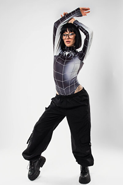 Bak Moda بدلة سبايدر مان السوداء