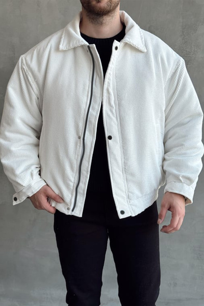 Moderk Yeni Sezon Fitilli Kadife Ceket İçi Astarlı Mont