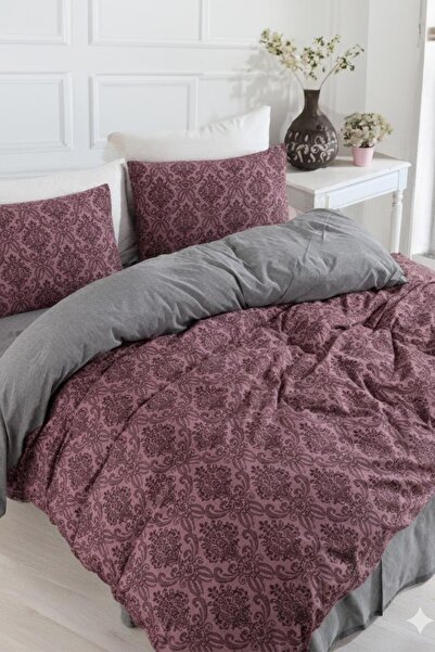 Zeynep Tekstil Cotton Double Duvet Cover Set |   Duvet Cover and Pillowcase |   Bed Without Sheet