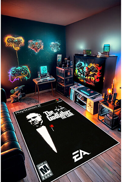 Decorative Anti-Slip GODFATHER Gamer Washable Rug